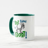 Mug Le meilleur ami est une chèvre (Devant gauche)