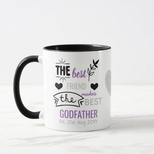 Mug Le Meilleur Ami Fait Le Parrain Baptiste Baptême (Gauche)