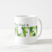 Mug Le meilleur amusement du papa et du golfeur du (Devant droit)