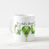 Mug Le meilleur amusement du papa et du golfeur du (Devant gauche)