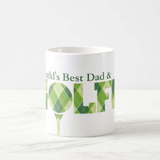 Mug Le meilleur amusement du papa et du golfeur du (Centre)