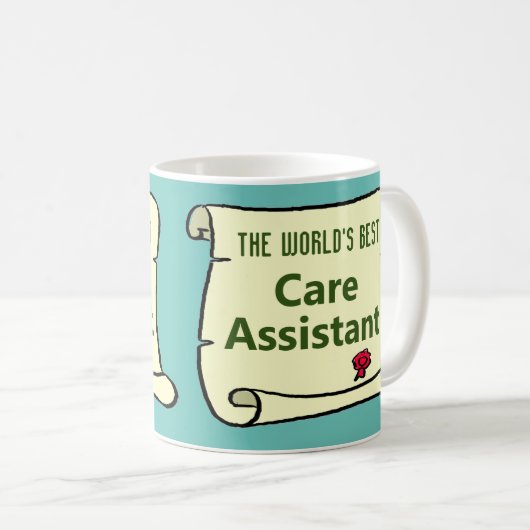 Mug Le meilleur assistant de soins au monde. (Devant droit)