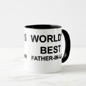 Mug Le meilleur beau-père du monde (Devant droit)