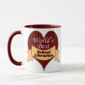 Mug Le meilleur bibliothécaire d'école du monde (Gauche)