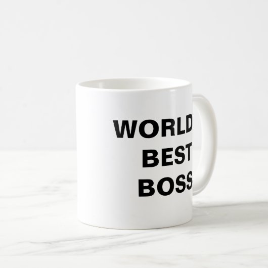MUG LE MEILLEUR BOSS DU MONDE (Devant droit)