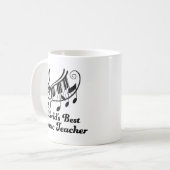 Mug Le meilleur cadeau de professeur de musique des (Devant gauche)