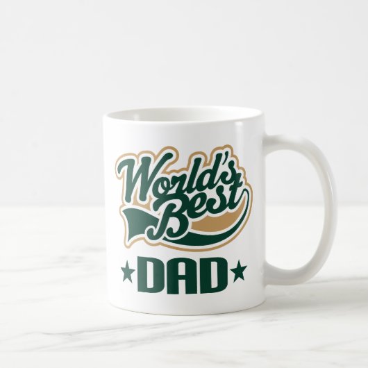 Mug Le meilleur cadeau de vert de papa des mondes (Droite)