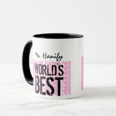 Mug Le meilleur cadeau V19 du professeur de Sciences (Devant gauche)