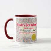 Mug Le meilleur certificat du collègue du monde (Gauche)