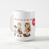 Mug Le meilleur chauffeur de bus dans le monde (peut (Devant gauche)