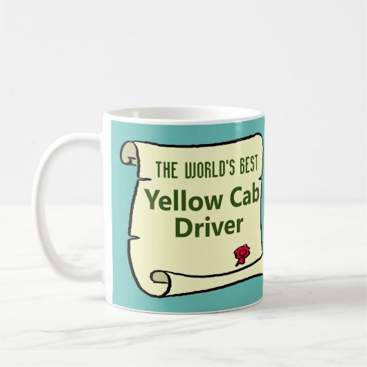 Mug Le Meilleur Chauffeur De Cabine Jaune Au Monde. (Gauche)