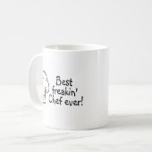 Mug Le meilleur chef de Freakin jamais (Devant gauche)