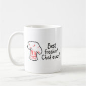 Mug Le meilleur chef de Freakin jamais (Gauche)