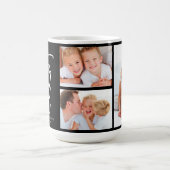 Mug Le meilleur collage de photo de papa de manuscrit (Centre)