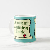 Mug Le meilleur commis à l'audit au monde (Devant gauche)
