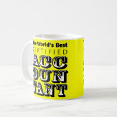 Mug Le meilleur comptable certifié au monde (Devant gauche)