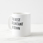 Mug Le Meilleur Comptable En Ville (Devant gauche)