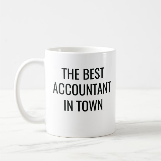 Mug Le Meilleur Comptable En Ville (Gauche)