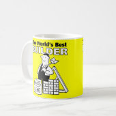 Mug Le meilleur constructeur ou travailleur de constru (Devant gauche)