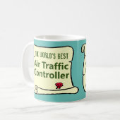 Mug Le meilleur contrôleur aérien au monde. (Devant gauche)