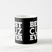 Mug Le meilleur COUSIN A07 moderne toujours noir et (Centre)