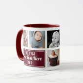 Mug Le meilleur de votre texte ici Jamais Bourgogne ph (Devant gauche)