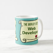 Mug Le Meilleur Développeur Web au monde. (Devant droit)