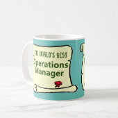 Mug Le Meilleur Directeur des Opérations du Monde. (Devant gauche)
