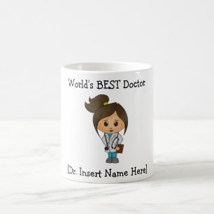 Mug Le meilleur DOCTEUR du monde personnalisé, femelle