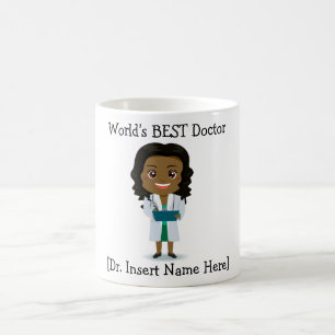 Mug Le MEILLEUR docteur du monde personnalisé, femelle