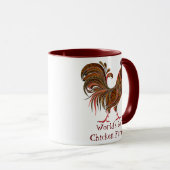 Mug Le meilleur éleveur de poulet du monde (Devant droit)