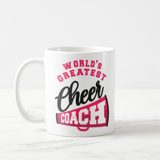 Mug Le Meilleur Entraîneur Cheer World De Cheer Cheer (Gauche)