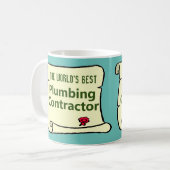 Mug Le meilleur entrepreneur en plomberie du monde. (Devant gauche)