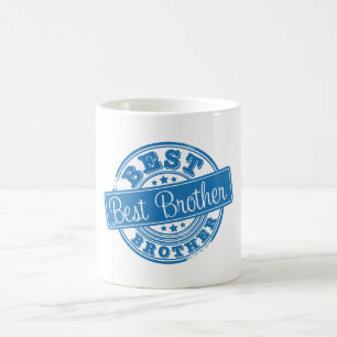 Mug Le meilleur frère - effet de tampon en caoutchouc
