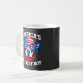 Mug Le meilleur garçon chien d'Amérique (Devant gauche)