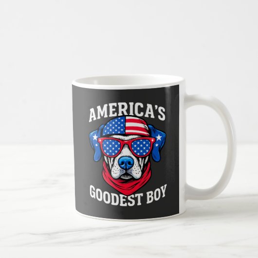 Mug Le meilleur garçon chien d'Amérique (Droite)