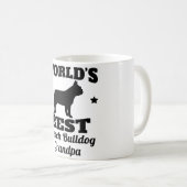 Mug Le meilleur grand-papa de bouledogue français des (Devant droit)
