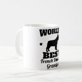 Mug Le meilleur grand-papa de bouledogue français des (Devant gauche)