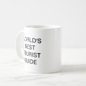 Mug Le meilleur guide touristique du monde (Devant gauche)