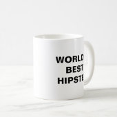 Mug Le meilleur Hipster du monde (Devant droit)