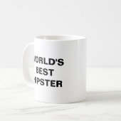 Mug Le meilleur Hipster du monde (Devant gauche)