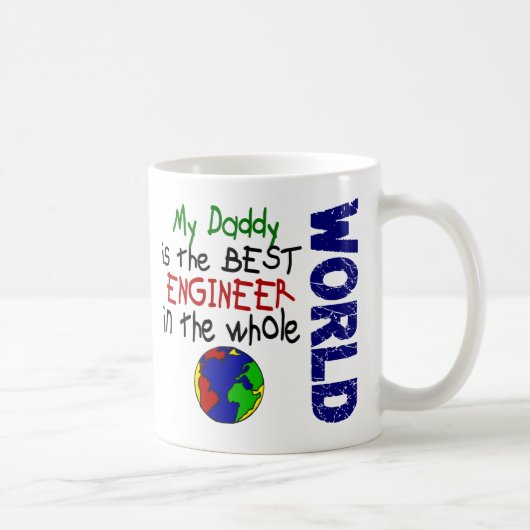 Mug Le meilleur ingénieur en monde 2 (papa) (Droite)