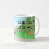 Mug Le meilleur marcheur du chien du beau monde de (Devant droit)