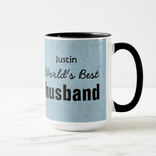 Mug Le meilleur MARI JUSTIN nommé fait sur commande (Droite)