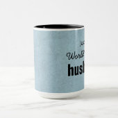 Mug Le meilleur MARI JUSTIN nommé fait sur commande (Centre)