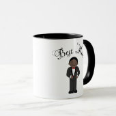 Mug Le meilleur mariage (noir) d'homme (Devant droit)