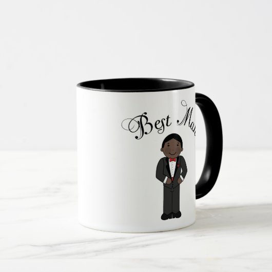 Mug Le meilleur mariage (noir) d'homme (Devant droit)