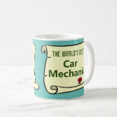 Mug Le meilleur mécanicien automobile au monde. (Devant droit)
