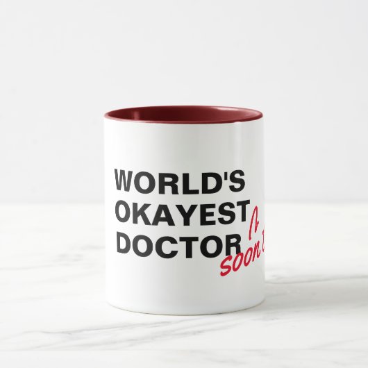 Mug le meilleur médecin du monde jeu de mots drôle de (Centre)