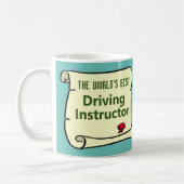 Mug Le Meilleur Moniteur d'Auto-école au Monde. (Gauche)